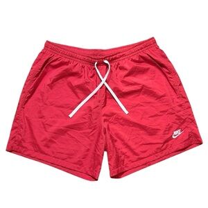 Vintage Nike Shorts Windbreaker Running Fitness Red XXL 2XL